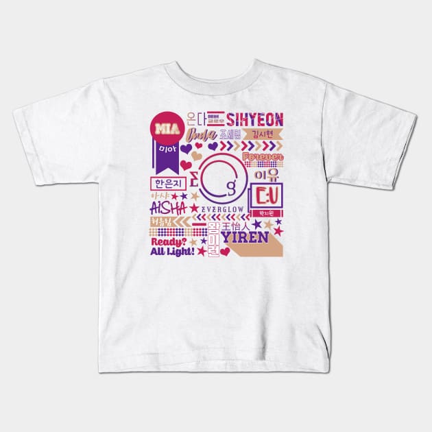 EVERGLOW Collage Kids T-Shirt by lovelyday